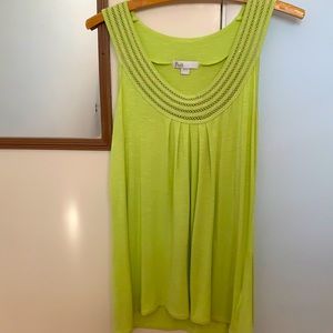 Lime green top